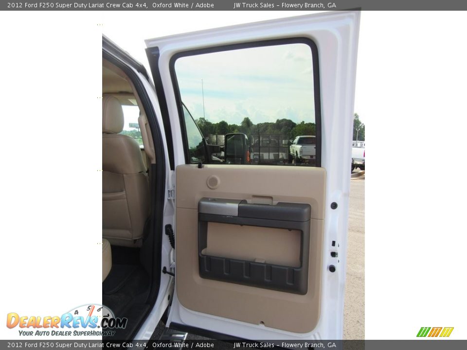 2012 Ford F250 Super Duty Lariat Crew Cab 4x4 Oxford White / Adobe Photo #29