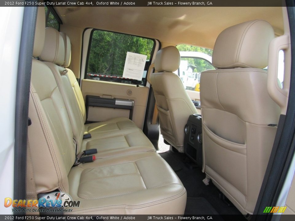 2012 Ford F250 Super Duty Lariat Crew Cab 4x4 Oxford White / Adobe Photo #32