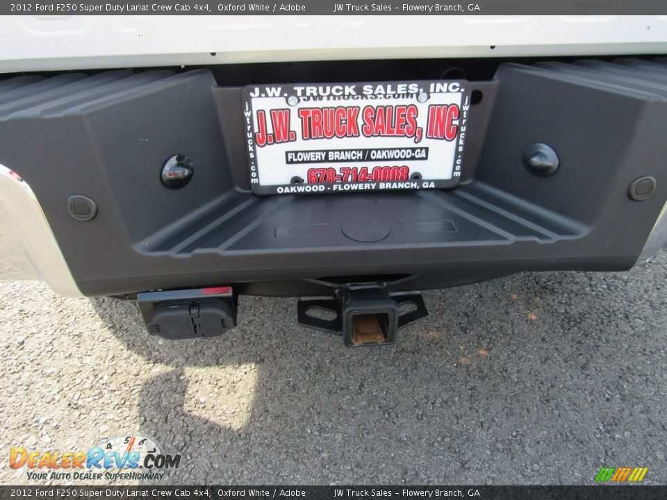 2012 Ford F250 Super Duty Lariat Crew Cab 4x4 Oxford White / Adobe Photo #34