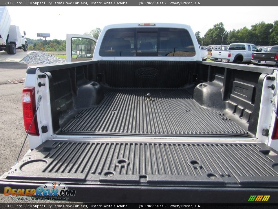 2012 Ford F250 Super Duty Lariat Crew Cab 4x4 Oxford White / Adobe Photo #35
