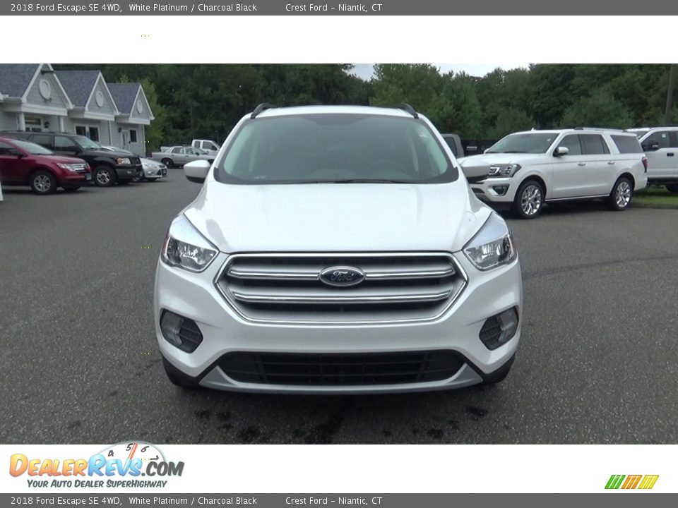 2018 Ford Escape SE 4WD White Platinum / Charcoal Black Photo #2