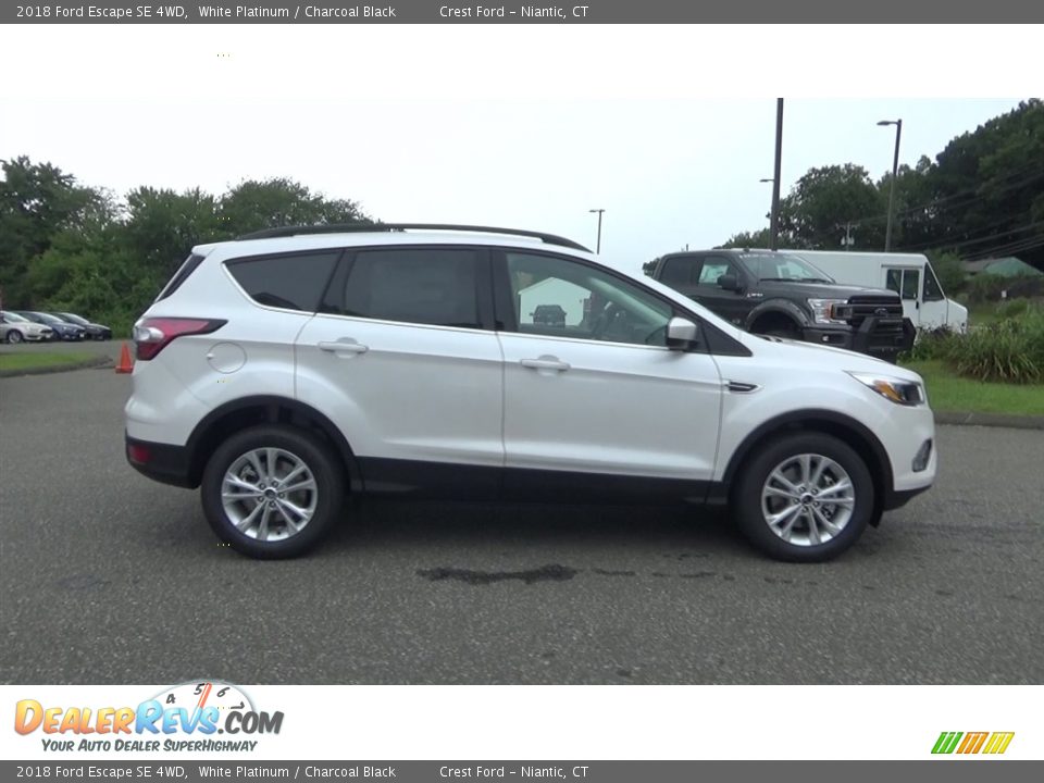 2018 Ford Escape SE 4WD White Platinum / Charcoal Black Photo #8