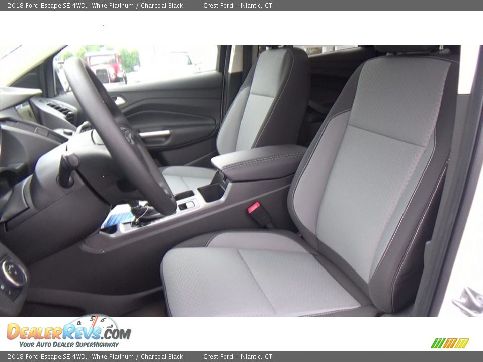 2018 Ford Escape SE 4WD White Platinum / Charcoal Black Photo #12