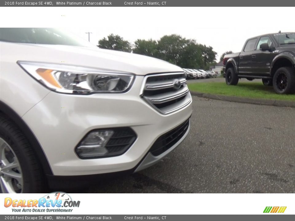 2018 Ford Escape SE 4WD White Platinum / Charcoal Black Photo #27