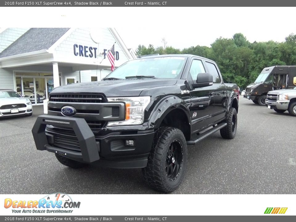 2018 Ford F150 XLT SuperCrew 4x4 Shadow Black / Black Photo #3