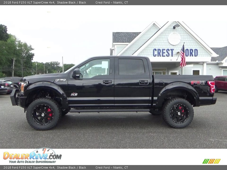 2018 Ford F150 XLT SuperCrew 4x4 Shadow Black / Black Photo #4