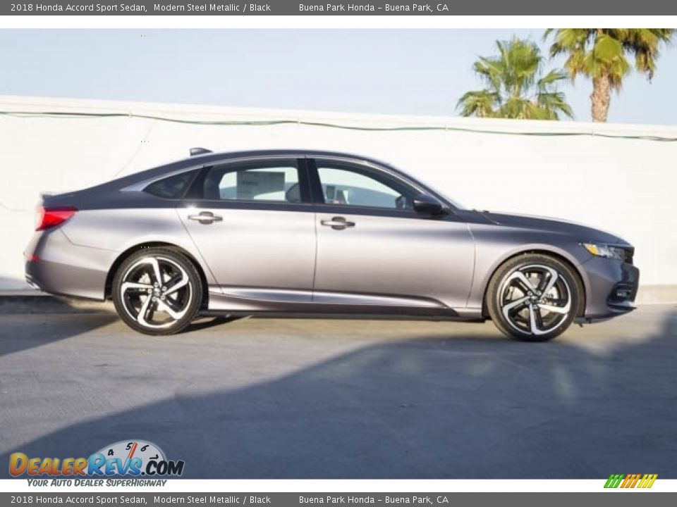 2018 Honda Accord Sport Sedan Modern Steel Metallic / Black Photo #5