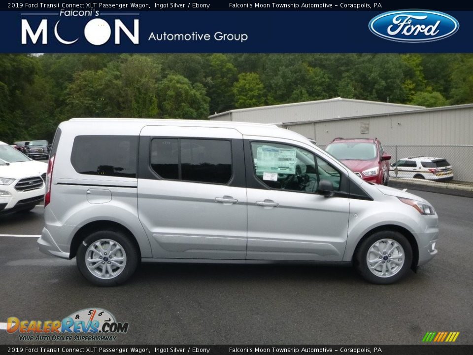 2019 Ford Transit Connect XLT Passenger Wagon Ingot Silver / Ebony Photo #1