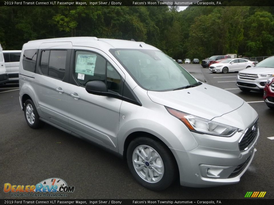 2019 Ford Transit Connect XLT Passenger Wagon Ingot Silver / Ebony Photo #3