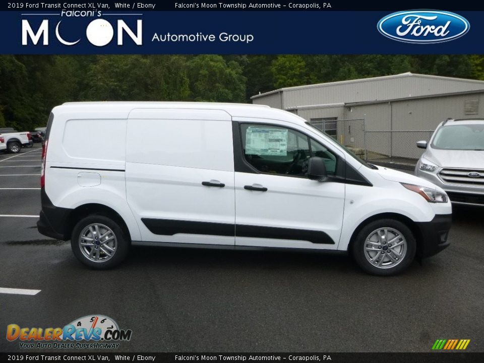 2019 Ford Transit Connect XL Van White / Ebony Photo #1