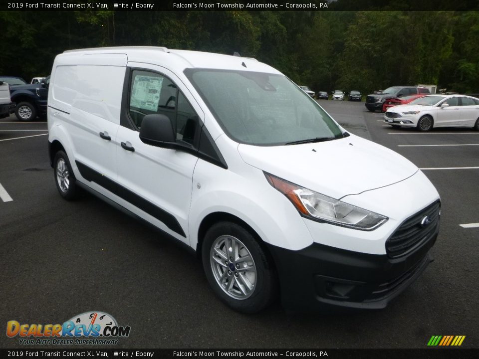 2019 Ford Transit Connect XL Van White / Ebony Photo #3