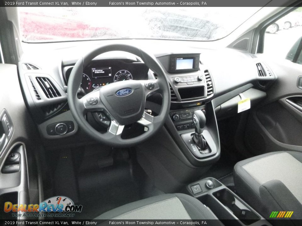 2019 Ford Transit Connect XL Van White / Ebony Photo #9