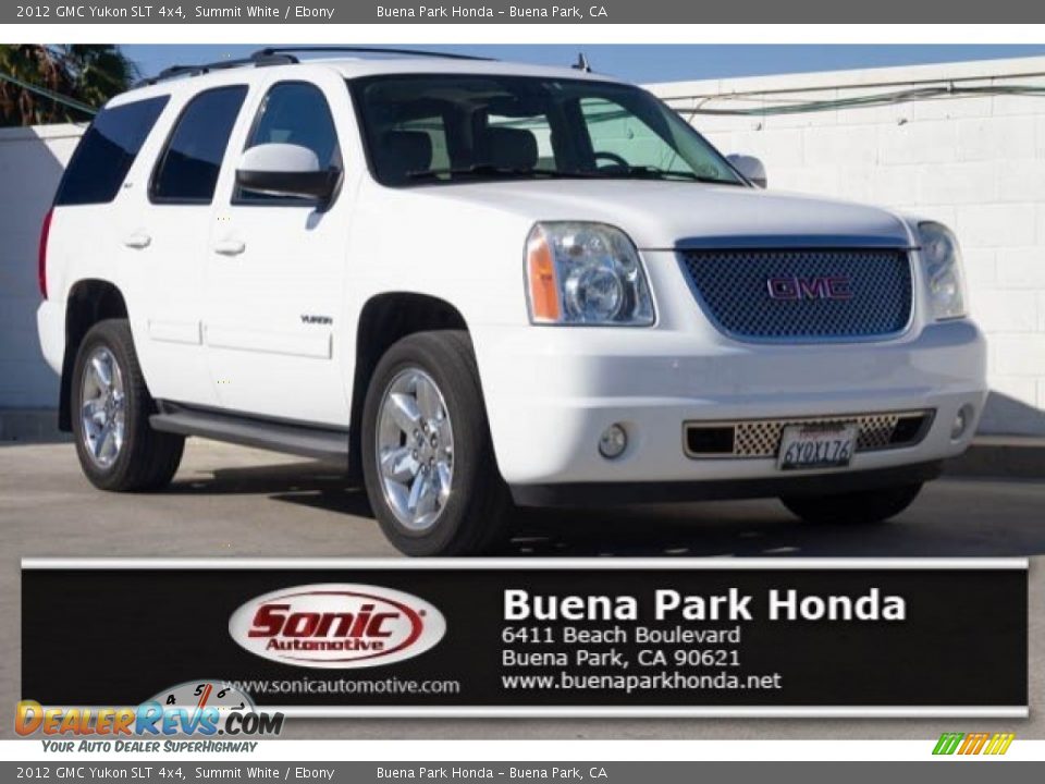 2012 GMC Yukon SLT 4x4 Summit White / Ebony Photo #1