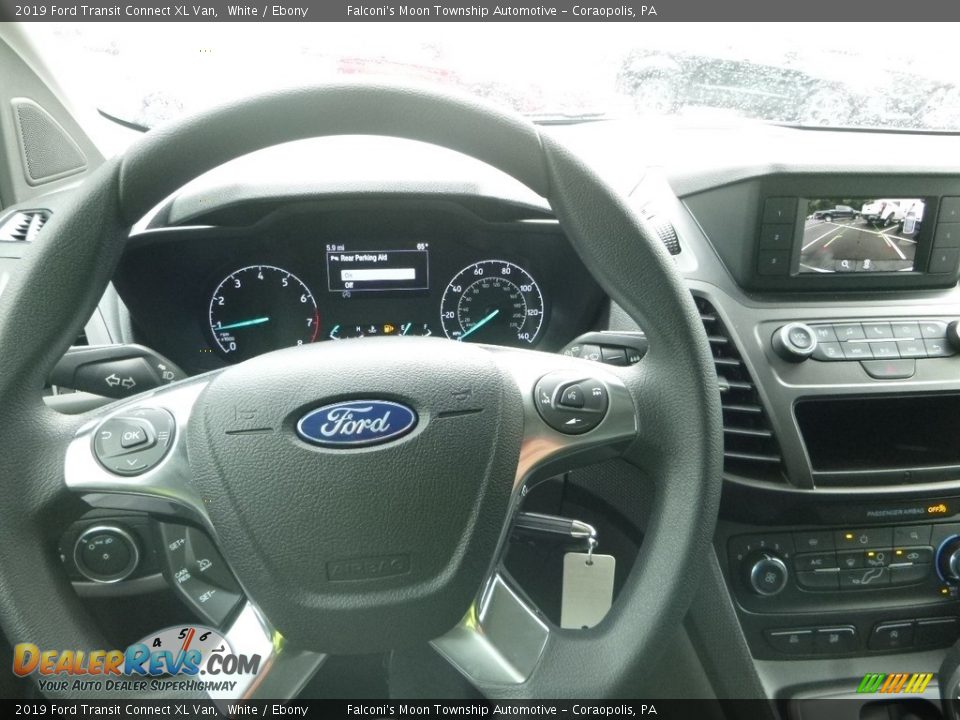 2019 Ford Transit Connect XL Van White / Ebony Photo #15