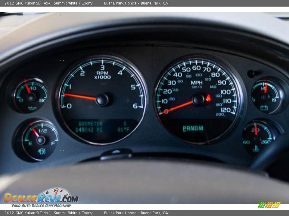 2012 GMC Yukon SLT 4x4 Summit White / Ebony Photo #28