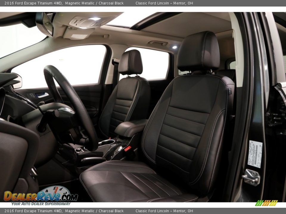 2016 Ford Escape Titanium 4WD Magnetic Metallic / Charcoal Black Photo #6