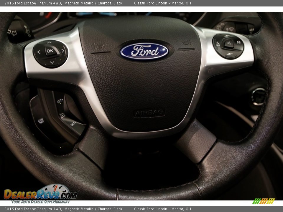 2016 Ford Escape Titanium 4WD Magnetic Metallic / Charcoal Black Photo #7
