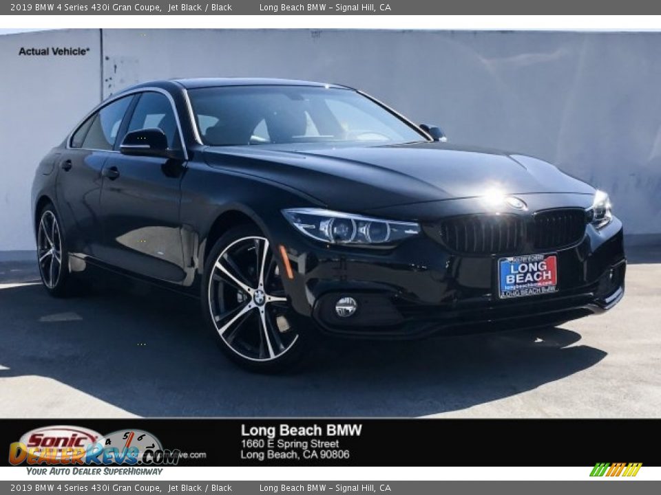 2019 BMW 4 Series 430i Gran Coupe Jet Black / Black Photo #1