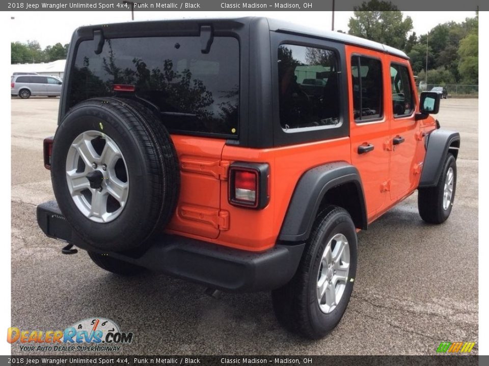 2018 Jeep Wrangler Unlimited Sport 4x4 Punk n Metallic / Black Photo #5