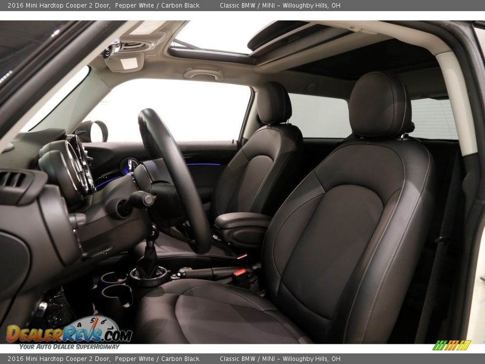 2016 Mini Hardtop Cooper 2 Door Pepper White / Carbon Black Photo #5