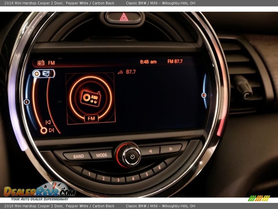 2016 Mini Hardtop Cooper 2 Door Pepper White / Carbon Black Photo #11