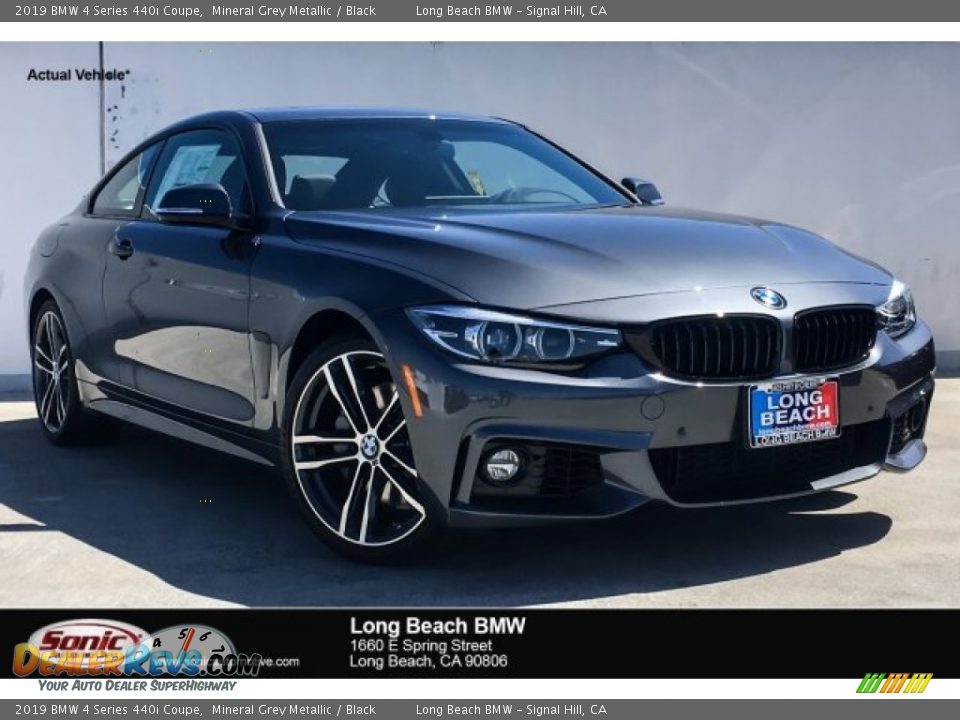 2019 BMW 4 Series 440i Coupe Mineral Grey Metallic / Black Photo #1
