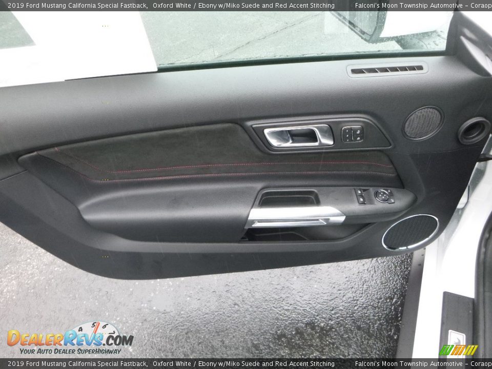 2019 Ford Mustang California Special Fastback Oxford White / Ebony w/Miko Suede and Red Accent Stitching Photo #9