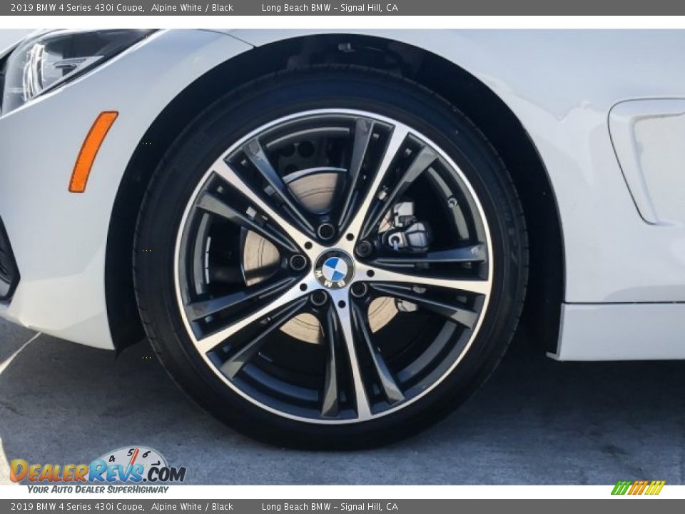 2019 BMW 4 Series 430i Coupe Alpine White / Black Photo #9