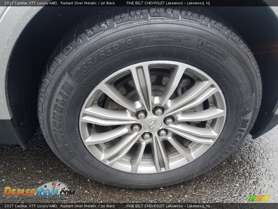 2017 Cadillac XT5 Luxury AWD Radiant Silver Metallic / Jet Black Photo #9