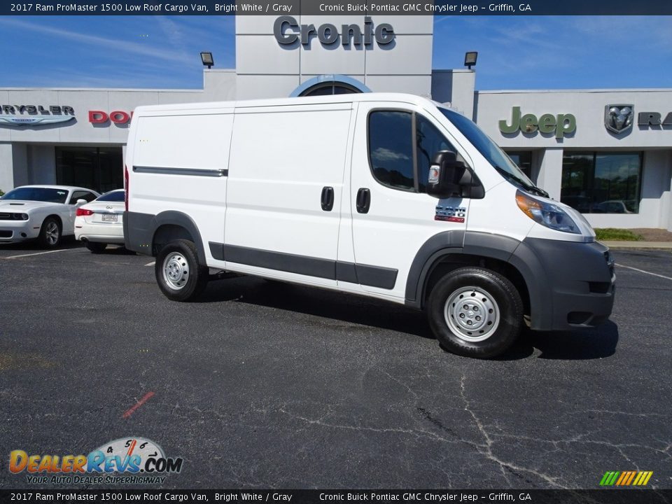 2017 Ram ProMaster 1500 Low Roof Cargo Van Bright White / Gray Photo #1
