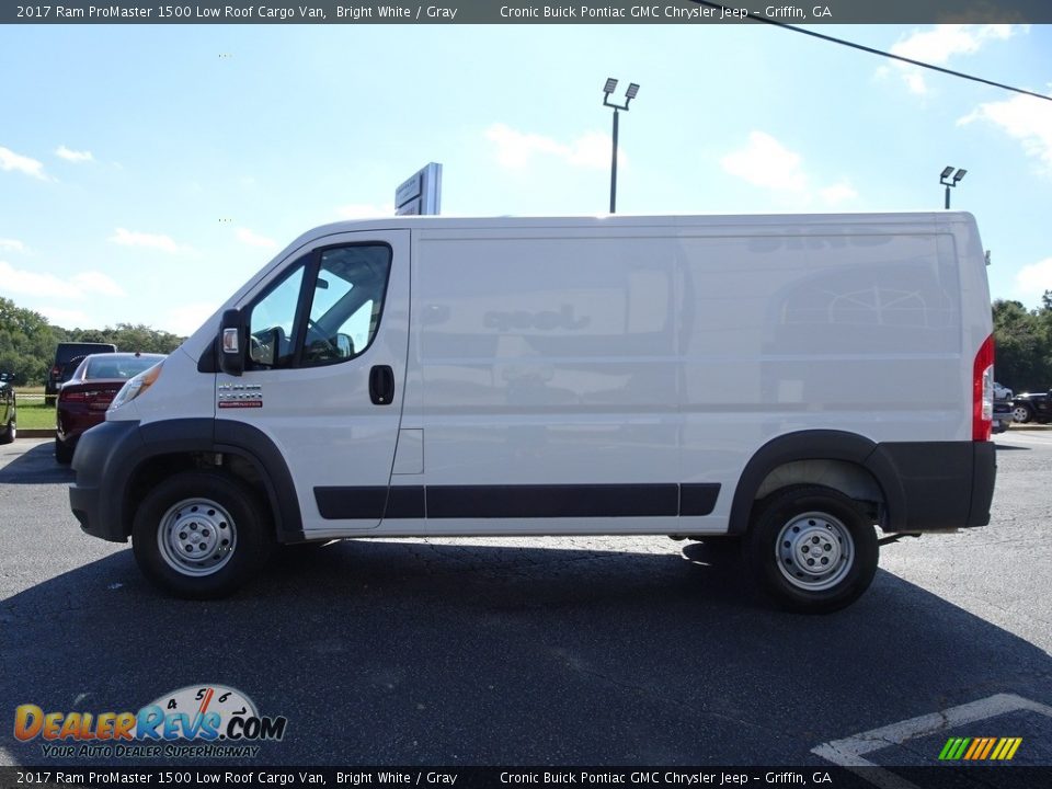 2017 Ram ProMaster 1500 Low Roof Cargo Van Bright White / Gray Photo #7