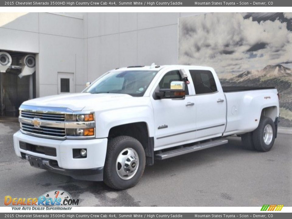 2015 Chevrolet Silverado 3500HD High Country Crew Cab 4x4 Summit White / High Country Saddle Photo #2