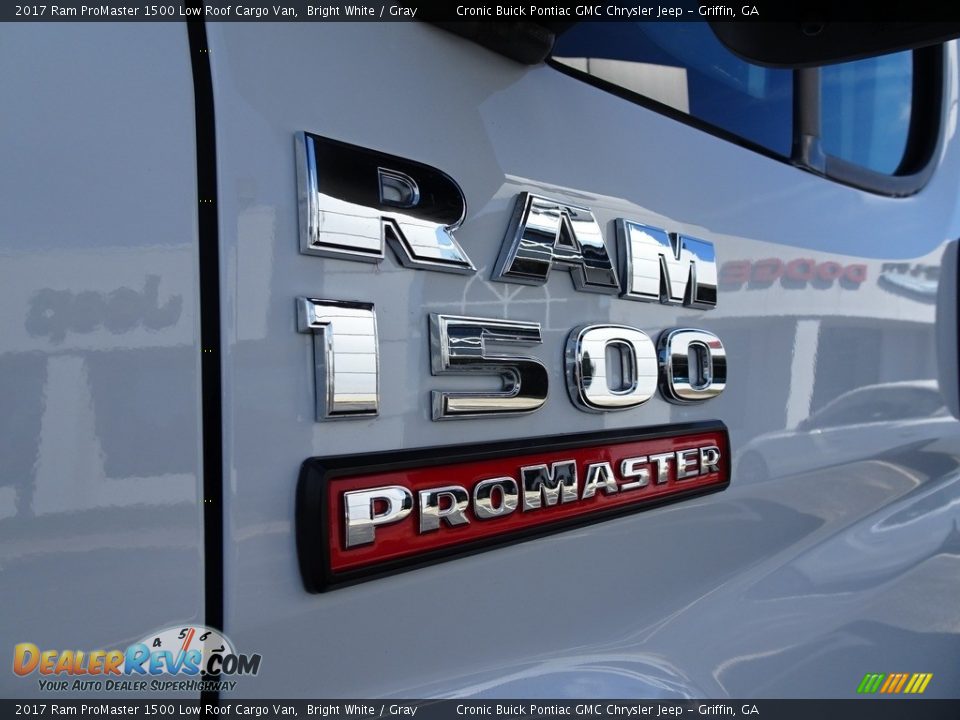 2017 Ram ProMaster 1500 Low Roof Cargo Van Bright White / Gray Photo #12