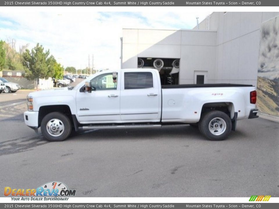 2015 Chevrolet Silverado 3500HD High Country Crew Cab 4x4 Summit White / High Country Saddle Photo #3