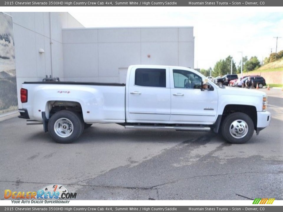 2015 Chevrolet Silverado 3500HD High Country Crew Cab 4x4 Summit White / High Country Saddle Photo #7