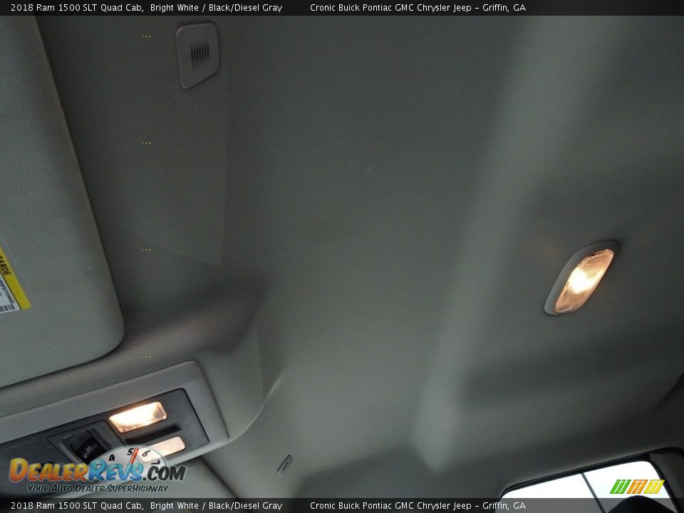 2018 Ram 1500 SLT Quad Cab Bright White / Black/Diesel Gray Photo #6