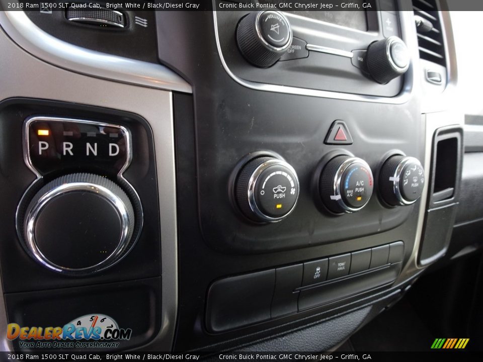 2018 Ram 1500 SLT Quad Cab Bright White / Black/Diesel Gray Photo #8