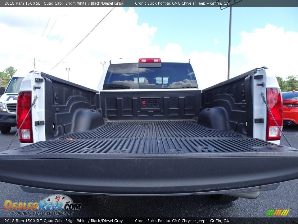 2018 Ram 1500 SLT Quad Cab Bright White / Black/Diesel Gray Photo #15