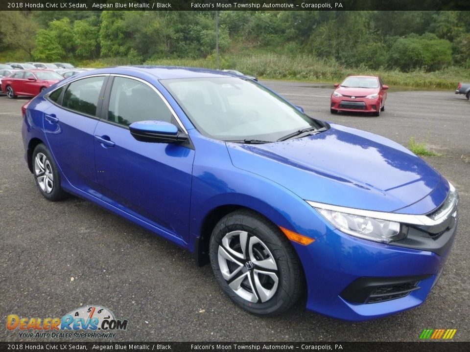 Front 3/4 View of 2018 Honda Civic LX Sedan Photo #6