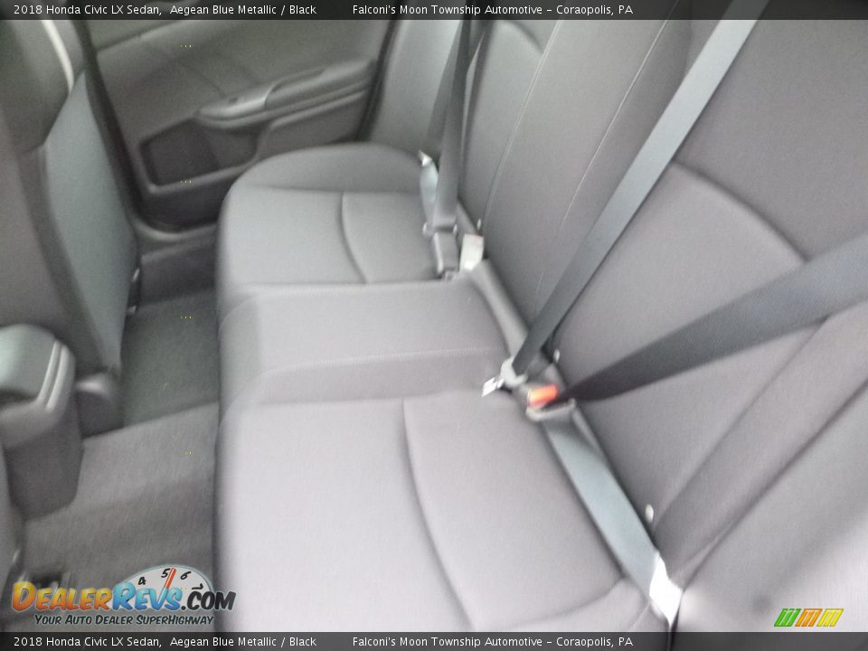 2018 Honda Civic LX Sedan Aegean Blue Metallic / Black Photo #10