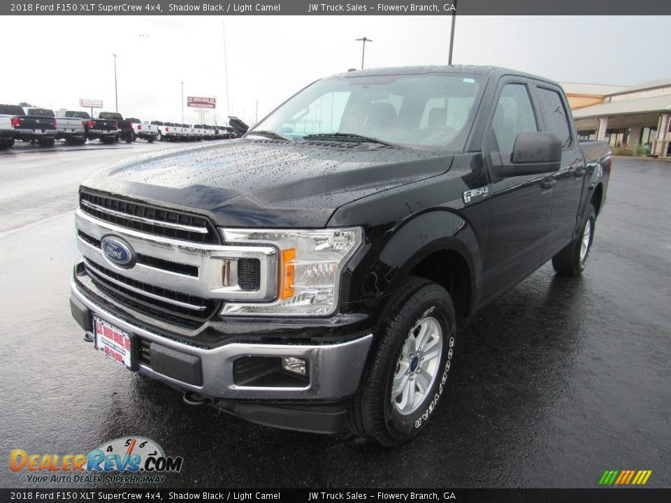 2018 Ford F150 XLT SuperCrew 4x4 Shadow Black / Light Camel Photo #1