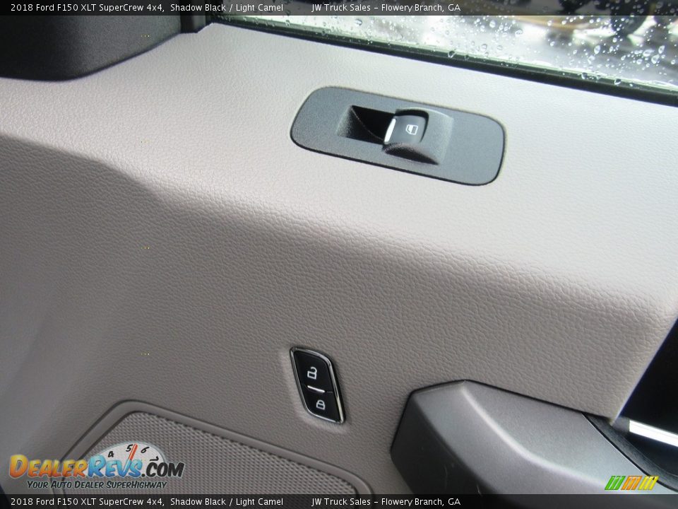 2018 Ford F150 XLT SuperCrew 4x4 Shadow Black / Light Camel Photo #10
