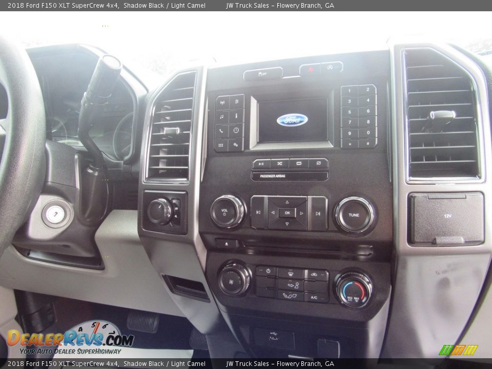 2018 Ford F150 XLT SuperCrew 4x4 Shadow Black / Light Camel Photo #14
