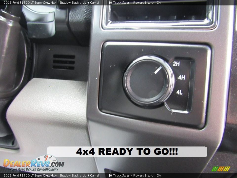 2018 Ford F150 XLT SuperCrew 4x4 Shadow Black / Light Camel Photo #15
