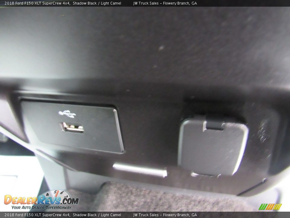 2018 Ford F150 XLT SuperCrew 4x4 Shadow Black / Light Camel Photo #16