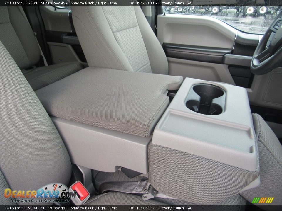 2018 Ford F150 XLT SuperCrew 4x4 Shadow Black / Light Camel Photo #17