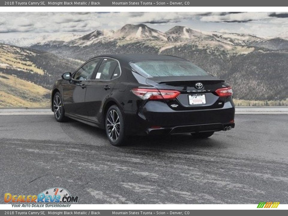 2018 Toyota Camry SE Midnight Black Metallic / Black Photo #3