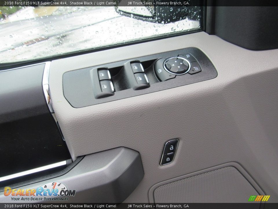 2018 Ford F150 XLT SuperCrew 4x4 Shadow Black / Light Camel Photo #25