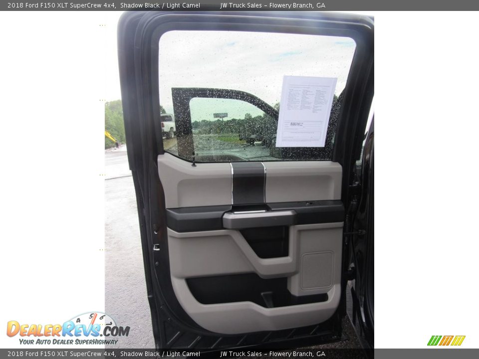 2018 Ford F150 XLT SuperCrew 4x4 Shadow Black / Light Camel Photo #26