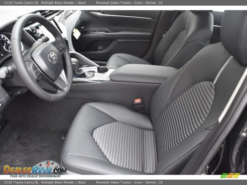 2018 Toyota Camry SE Midnight Black Metallic / Black Photo #6